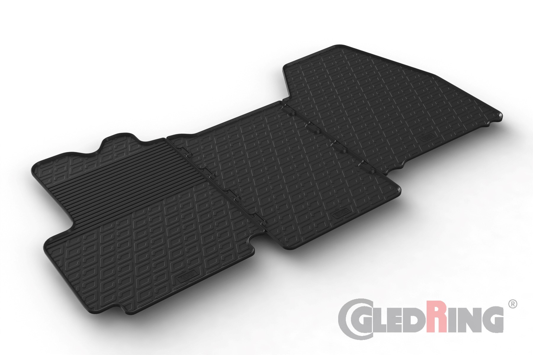 Original Gledring Passform Fußmatten Gummimatten 3 Tlg. - Fiat Ducato 06-13/2014->FL2020->